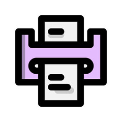 Laminating machine flat icon. technology, computer, device. suitable for interfaces, websites, UI and mobile apps.