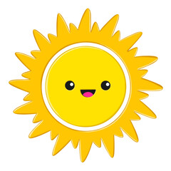 modern cute geometric seamless  with sun. Funny sunshine illustration. Smiling sun in shapes.