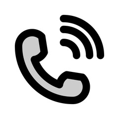 telephone flat icon. technology, call, contact, communication. suitable for interfaces, websites, UI and mobile applications.