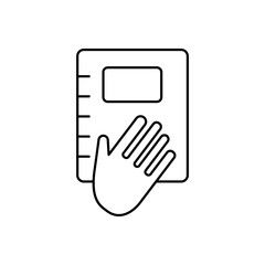 truth concept line icon. Simple element illustration. truth concept outline symbol design.