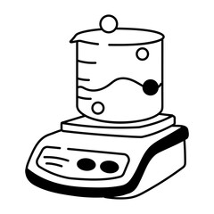 A sketchy icon of lab weight