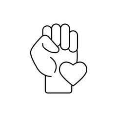 sincerity concept line icon. Simple element illustration. sincerity concept outline symbol design.