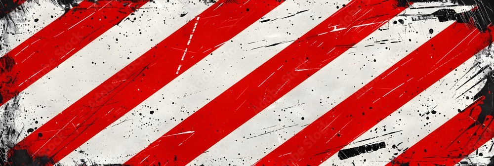 Aufkleber red and white diagonal stripes on grunge background vector presentation design template with modern 