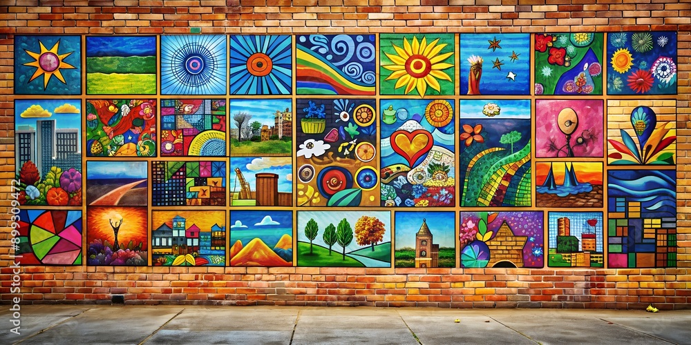 Poster a picture on a wall informative vibrant engaging generative ai