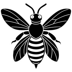 black and white tattoo of a bee