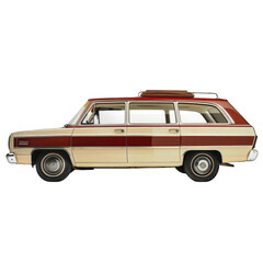 Fototapeta premium hand drawn muscle car illustration