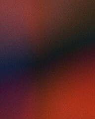 Gradient background transitioning smoothly from deep red to dark blue, soft and blended texture with a grainy speckled effect