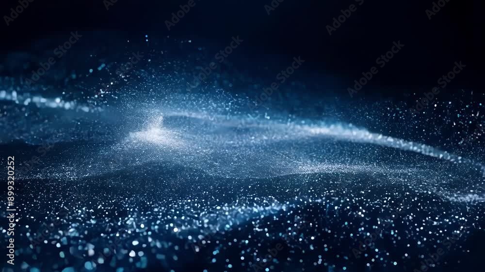 Aufkleber the soft and radiant glow of the particles floating and shimmering in the darkness evokes a sense of