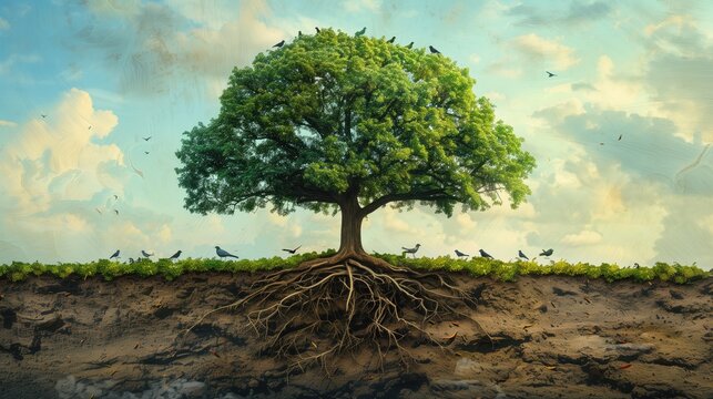 Parable of the Mustard Seed. Faith's Flourishing Growth