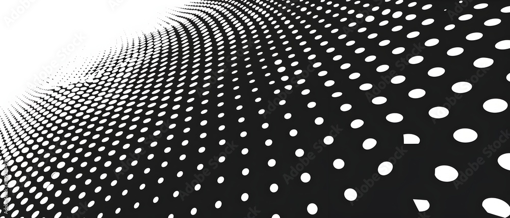 Aufkleber white background with small dots of varying sizes and shades, creating an abstract halftone pattern.