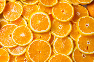 Various types of citrus fruits