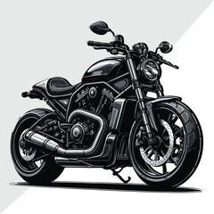 Naklejka premium Hand drawing style of motorcycle race cornering isolated in white background