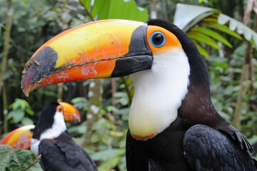 Fototapeta premium Wild life Birds Rosters Beautiful Rosters