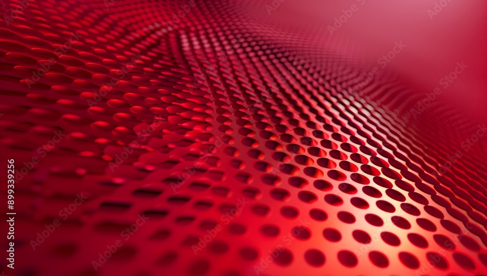 Aufkleber red background with a gradient of dots and circles, creating an abstract texture for commercial use.