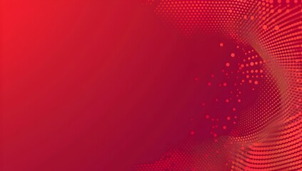 Red background with a gradient of dots and circles, creating an abstract texture for commercial use. The red color evokes passion while adding depth to the design. This pattern is suitable as a wallpa