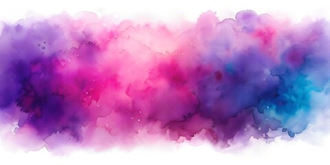 purple pink water color background with copy space for any design puple pink indigo AI Generative