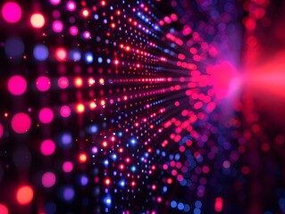 Pulsing Cyber Grid Vibrant Cybernetic Textures and Luminous Lights in a Digital Backdrop