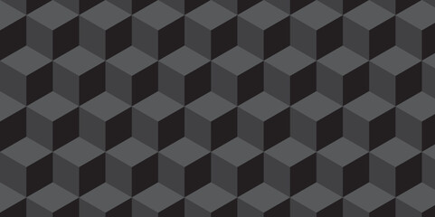 	
Minimal abstract dark black background from cubes victor art. Geometric tiles and mosaic creative stylish seamless pattern block cube background. minimal hexagon Cubes mosaic shape vector design