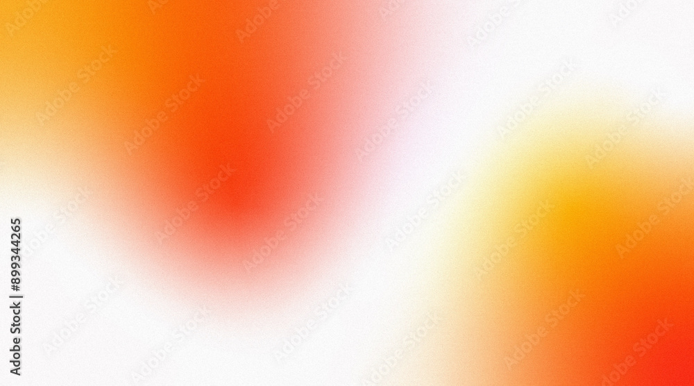 Sticker abstract orange red yellow gradient background with white empty space for cover post template design