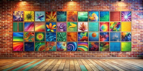 Fototapeta premium A picture on a wall informative Vibrant engaging Generative By AI