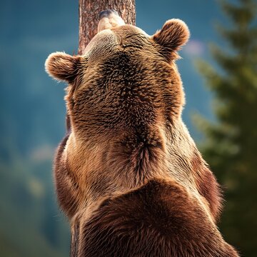 brown bear mammal animal, AI generated