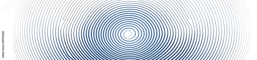 Poster blue line pattern, simple spiral and vortex lines on a white background in a minimalist style. a fla