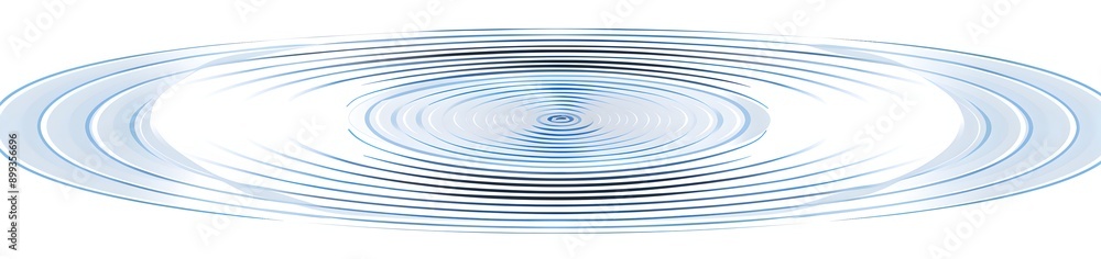 Poster blue line pattern, simple spiral and vortex lines on a white background in a minimalist style. a fla