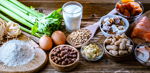 Composition with common food allergens