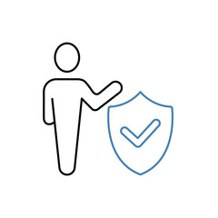 assurance concept line icon. Simple element illustration. assurance concept outline symbol design.