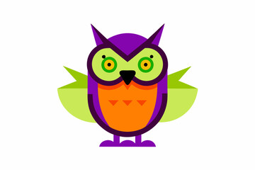  Spooky Halloween Owl Vector Icon | High-Quality Line Art Illustration