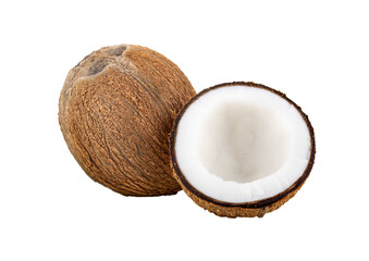 coconuts isolated on transparent png