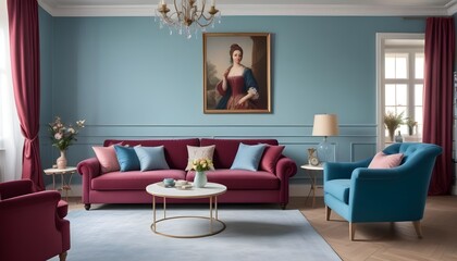 Photo interior modern design room 3d illustration