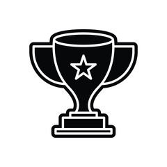 trophy icon in trendy flat style vector