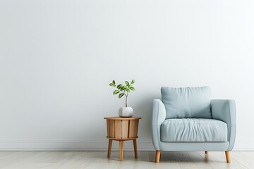 green chair in a room