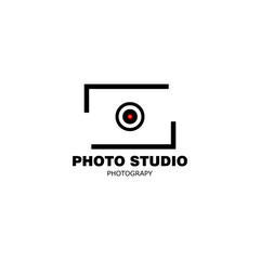 Photo studio branding objects business photographer logo.