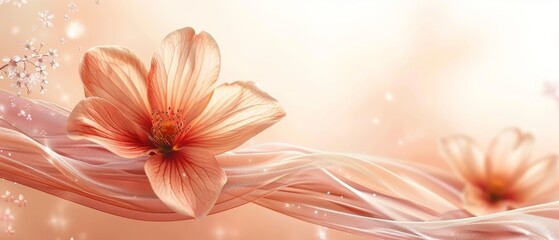 Obraz premium a softly blurred expanse of flowers