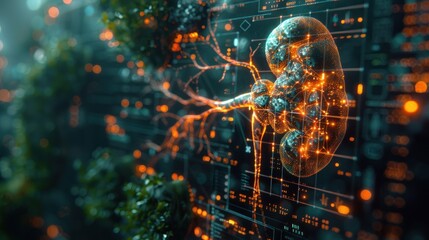 Digital Representation of a Human Kidney with a Neural Network