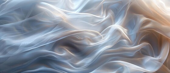 Obraz premium A tight shot of a white fabric, featuring a indistinct pattern in its center, while the backdrop is heavily blurred