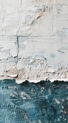 Obraz premium A close-up of a wall with peeling paint on its sides