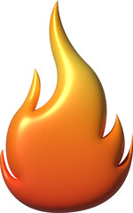 3D Illustration Fire Element