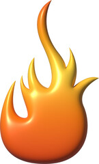 3D Illustration Fire Element