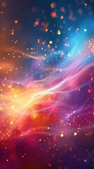 Fototapeta premium A blurry image of a colorful background with multitudes of tiny dots at its base