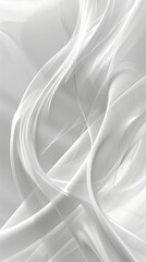 Naklejka premium A close-up of a white fabric with wavy lines at its bottom