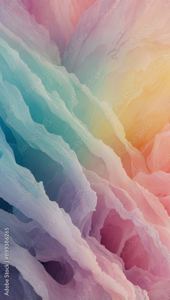 Poster pastel gradient background with colorful abstract design. wallpaper and presentation template. high 