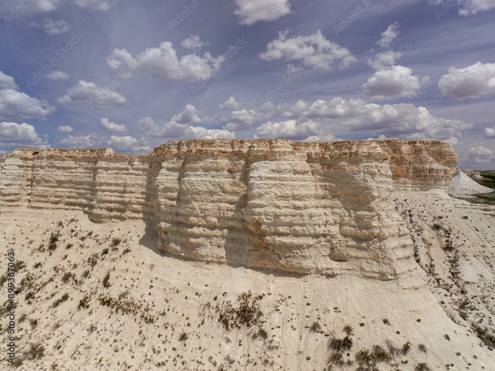 Sticker akkergehsen plateau: it was once covered by ancient paratethys sea. kazakhstan.