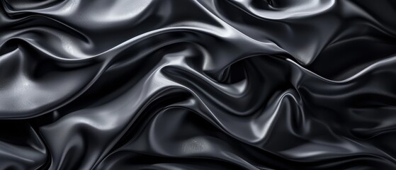 Obraz premium A tight shot of a monochrome backdrop featuring a wavy pattern at image edges