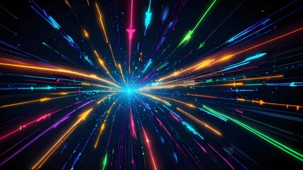 abstract light background with flashes