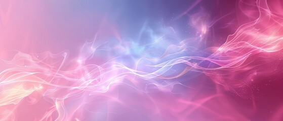 Fototapeta premium A pink and blue background with a swirl design on the left side, and a solid pink and blue background on the right