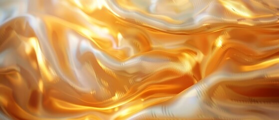 Obraz premium A tight shot of a golden-white backdrop featuring a hazy figure in its center