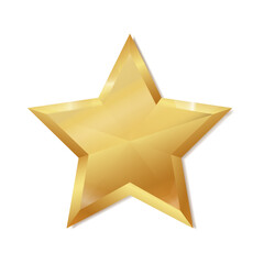 Gold star, gold star icon, vector illustration, gold star icon on white background with shadows, gold, gold sign, shining, shiny, sparkling, jewelry, luxury, quality, rich, value, wealth, gorgeous, VI